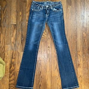 Miss chic. Dark wash jeans. Size 5